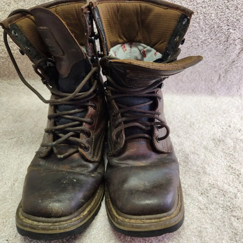 Rocky Boots Men’s 9M Brown Waterproof Logger ASTM Electrical Hazard Work Boot